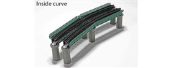 Kato 20-823 N Single-Track Curved Deck-Girder Bridge 4-Pack Code 80 Track Unitrack 17-5/8" Radius 60 Degrees