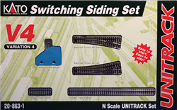 Kato 20-8631 N Unitrack V4 Set Switching Siding Track Set