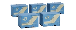 Kato 23-576 N 18D Container 5-Pack Assembled Japanese Railways