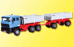 Kibri 14651 HO Trucks: DAF Cab with Two Trailers 405-14651