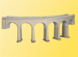 Kibri 37665 N Single Track Curved Stone Viaduct w/Ice Breaker Piers