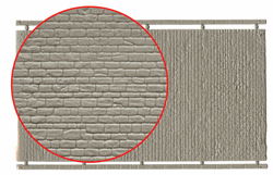 Kibri 37968 N Wall Section Dressed Stone