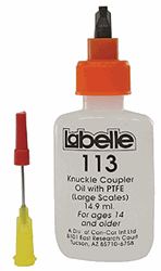 Labelle 113 O Knuckle Coupler Lubricant 1/2oz For O & Larger Scale Knuckle Couplers