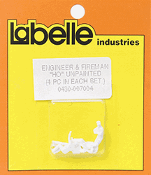 Labelle 7004 HO Engineers & Firemen Waving Sitting Slouching & Leaning