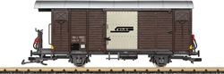 LGB 43813 G Type Gbk-v 2-Axle Wood Boxcar Rhaetian Railway RhB Era V brown 426-43813