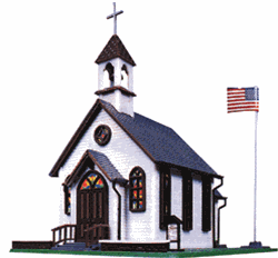 Life-Like 1350 HO Town Church Kit