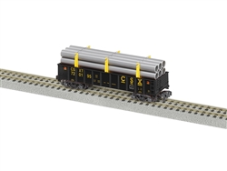 Lionel 2119201 S Gondola w/ Pipe Load CSX #720195