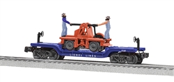 Lionel 2128080 O Lionel Lines Flatcar with Handcar