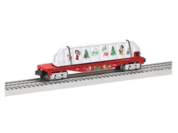 Lionel 2128340 O Mickey & Friends Christmas Flatcar w/Girders