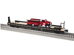 Lionel 2226290 O36 50' Flatcar with Firetruck New York Central NYC #506261