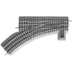 Lionel 612017 O FasTrack Track w/Roadbed 3-Rail Manual Turnout Switch O-36 Left Hand