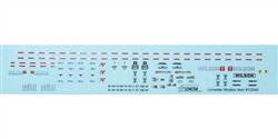 Lonestar 12041 HO Trailmobile 40' Flatbed Trailer Decal Set