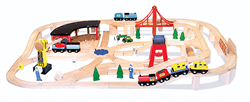 Melissa & Doug 701 V Wooden Railway Set