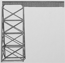 Micro Engineering 75-542 N Tall Steel Viaduct Length Extension 120'