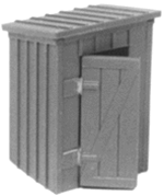 Micro Engineering 80-151 N Outhouse Pkg 2