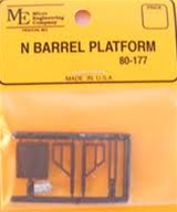 Micro Engineering 80-177 N Barrel Platform with Barrel