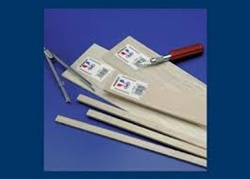 Midwest 6022 Wood Strips Balsa 1/16 x 1/16 x 36" Pkg 60