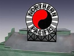 Micro Structures 1171 Animated Neon Billboard Northern Pacific Large for HO/O Scale