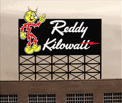 Micro Structures 3681 Reddy Kilowatt Animated Neon Billboard