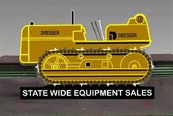 Micro Structures 39811L Animated Neon Billboard State Wide Equipment Sales Bulldozer Kit Left Facing Only
