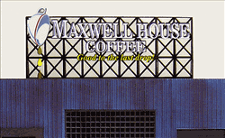 Micro Structures 4181 Maxwell House Coffee Animated Neon Billboard