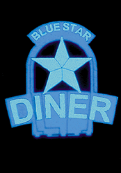 Micro Structures 5581 Horizontal Sign Lighting Kits Animated Blue-Star Diner Large