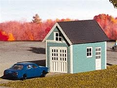 Micro Structures 601003 N One-Car Garage Photo Etched Brass Kit