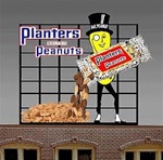 Micro Structures 7062 Planters Peanuts w/Mr. Peanut Animated Neon Billboard