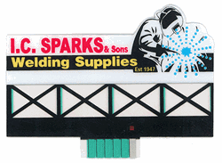 Micro Structures 9382 N I.C. Sparks Animated Neon Billboard