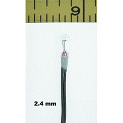 Miniatronics 18-016-10 Micro Miniature Lamps 16V 30mA 2.4mm Diameter Clear Pkg(10)