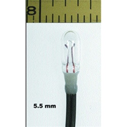 Miniatronics 18-024-10 Micro Miniature Lamps Sub Miniature 12V 50mA 5.5mm Diameter Clear Pkg 10