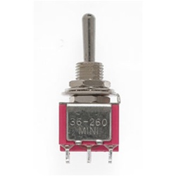 Miniatronics 36-260-04 Miniature Toggle Switches DPDT 5Amp 120V Center Off Pkg(4)