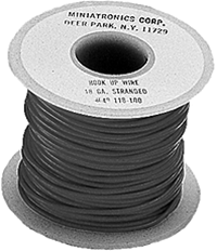 Miniatronics 48-185-01 18 Gauge Stranded Single Conductor Wire 100' Red