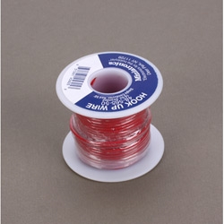 Miniatronics 48-565-50 16 Gauge Flexible Single Stranded Conductor Wire 50' Red