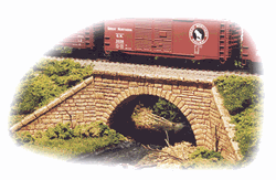 Monroe Models 2001 HO Single-Track Stone Arch Bridge Kit