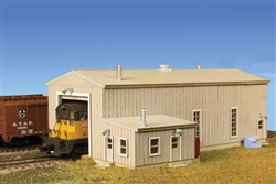 Monroe Models 9219 N Diesel Engine House Laser-Cut Card Kit