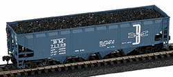 Model Railstuff 240 HO Coal Loads One-Piece Painted Plaster Castings For Athearn Quad Hopper Pkg 2