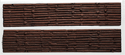 Model Railstuff 990 N Retaining Walls One-Piece Painted Plaster Casting Railroad Ties