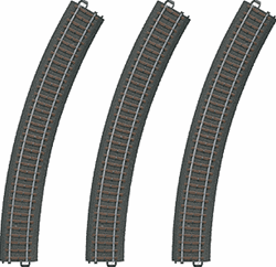 Marklin 20330 HO 3-Rail C Track My World Curved Sections Pkg 3 20-1/4" Radius R3 30-Deg