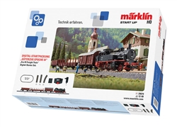 Marklin 29074 HO Era III Steam Set 3-Rail w/Digital German Federal RR DB Class 74 2-6-0T, 3 Cars,Track & Pack