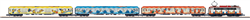 Marklin 81442 Z German DB AG Mouse Show Train-Only Set Class 110.3 Electric Loco 3 Cars 1996 Scheme Mouse Show Graphics