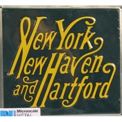 Microscale 10007 Embossed Die-Cut Metal Sign New Haven