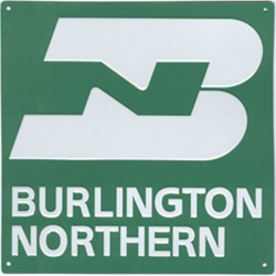 Microscale 10027 Embossed Die-Cut Metal Sign Burlington Northern