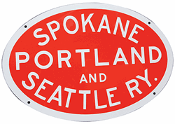 Microscale 10042 HO Embossed Die-Cut Metal Sign Spokane Portland & Seattle