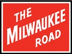 Microscale 10045 Embossed Die-Cut Metal Sign Milwaukee Road