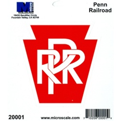 Microscale 20001 4" Die-Cut Vinyl Stickers Pennsylvania Railroad 460-20001