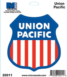 Microscale 20011 Die-Cut Vinyl Stickers Union Pacific Without the word Railroad