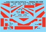 Microscale 4329 HO Detroit Toledo & Ironton DT&I Mini-Cal Bicentennial GP38-2 Diesels use w/#4303 1975-1980