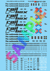 Microscale 601291 N RBOX & ABOX Railbox Circa 1975-1984