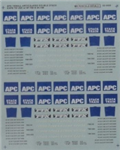 Microscale 604095 N Railroad Decal Set APC Thrall Double Stack 1986+